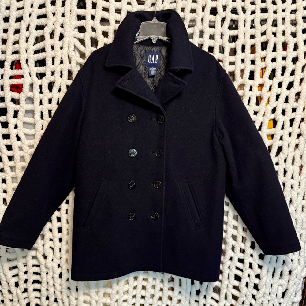 GAP Classic Navy Blue Pea Coat